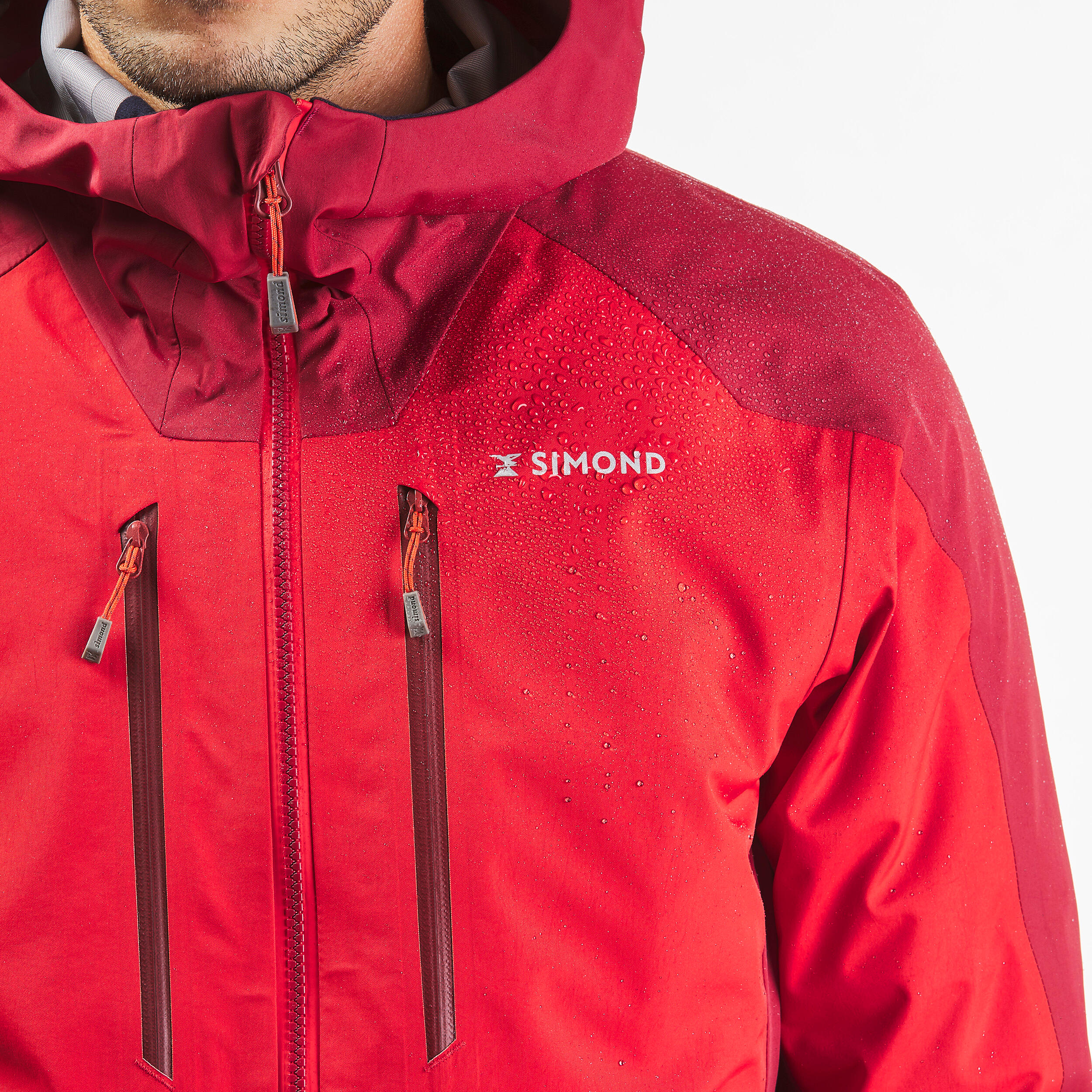 Veste Impermeable Dalpinisme Homme Alpinism Evo Rouge
